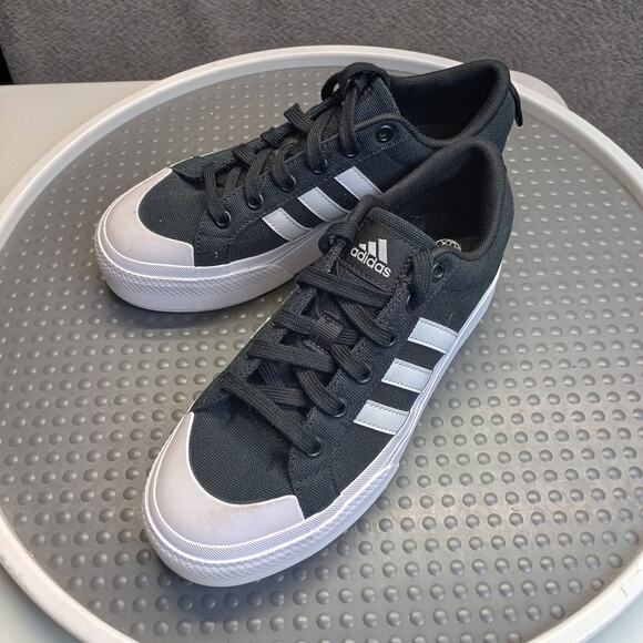Adidas Bravada Women Platform Canvas Sneakers - Picture 1 of 7